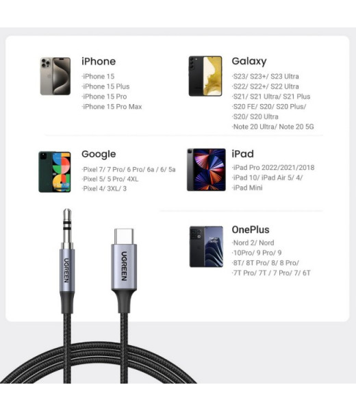 UGREEN 20192 USB-C to Aux Audio Cable Price in Sri Lanka